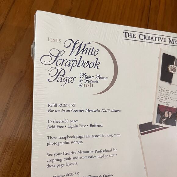 Creative Memories Scrapbook Pages 15 x 12 Refill RCM-15S 30 Pages Old Style NWT - Picture 2 of 5